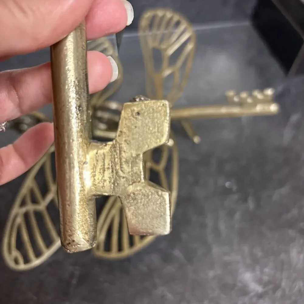 Harry Potter Flying Key Jewelry Hooks Magical Set Of 3 PBTeen Gold Wall Decor